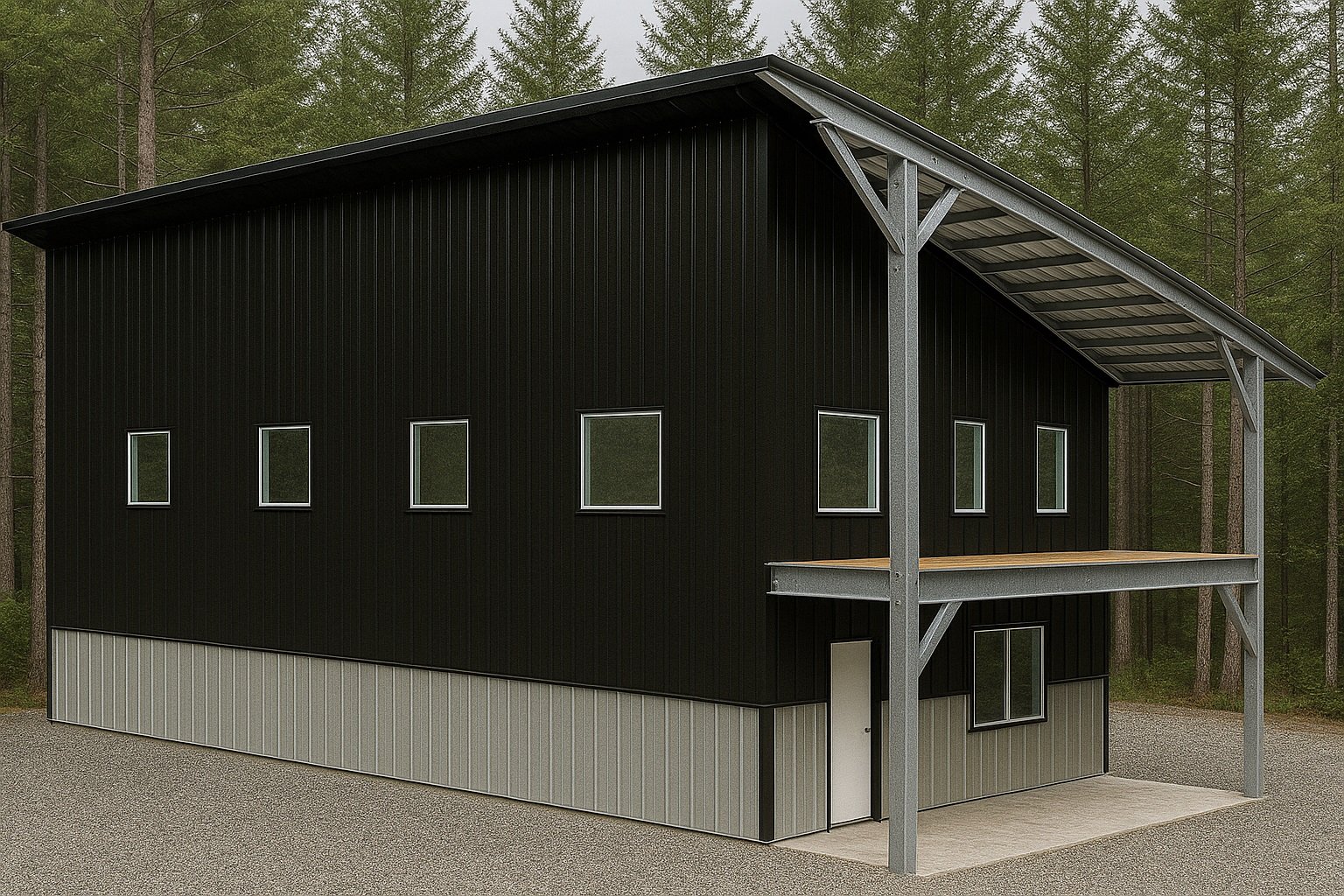 Interior view of steel framing homes highlighting strong, sustainable building materials and structure