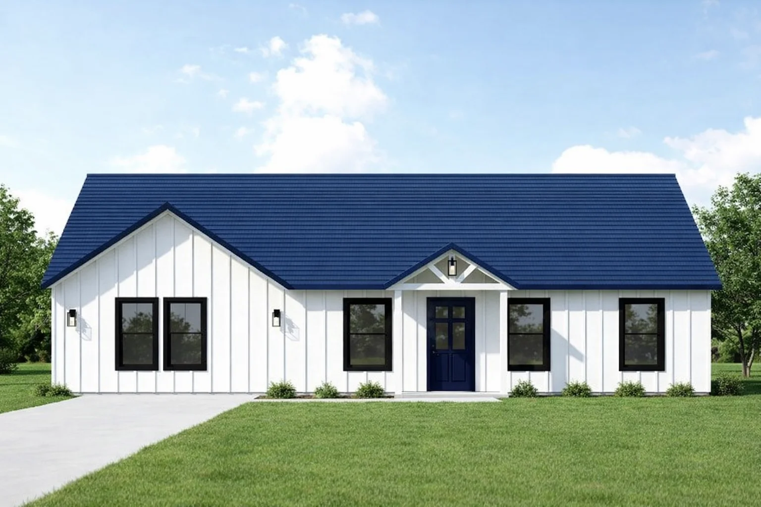 Close-up of steel insulated roof panels with foam core for superior insulation