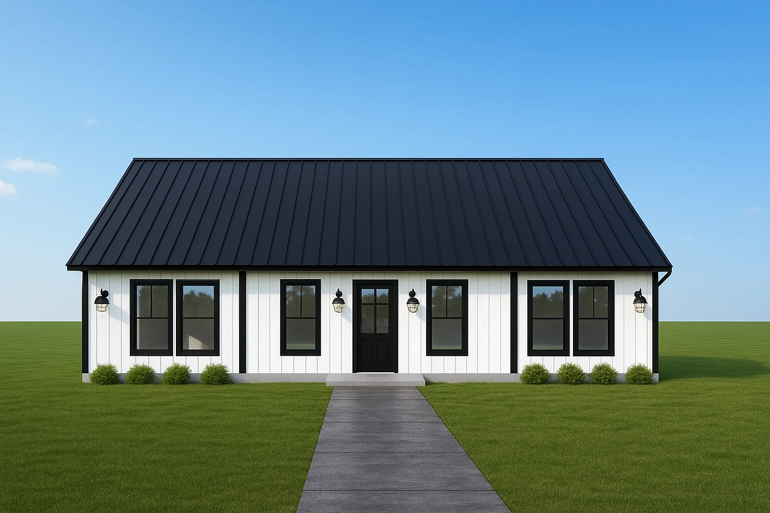 Insulated metal panels installed on a modern commercial building facade for energy efficiency