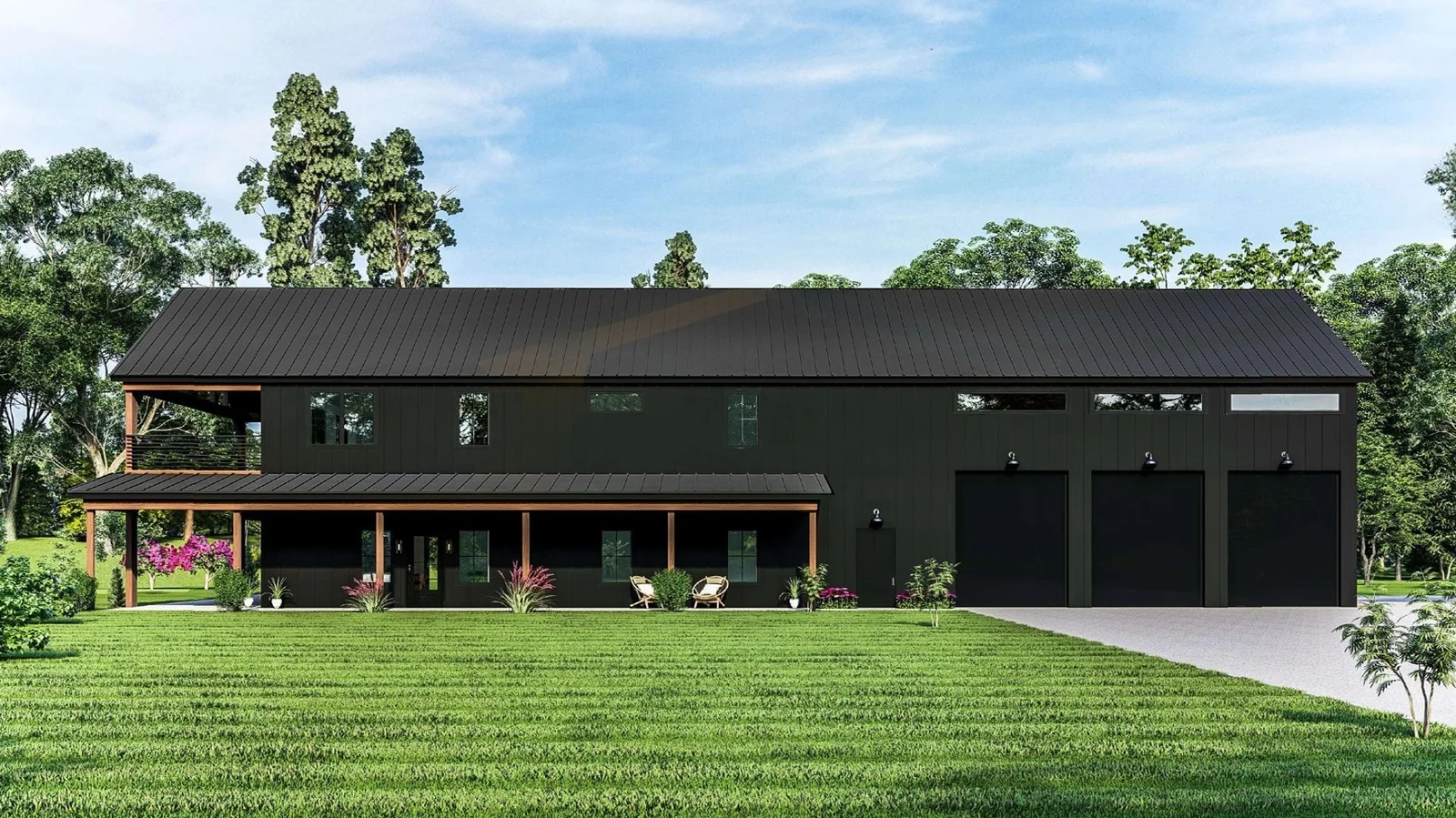 Scenic view of constructing a barndominium in Texas blending rustic charm and contemporary living